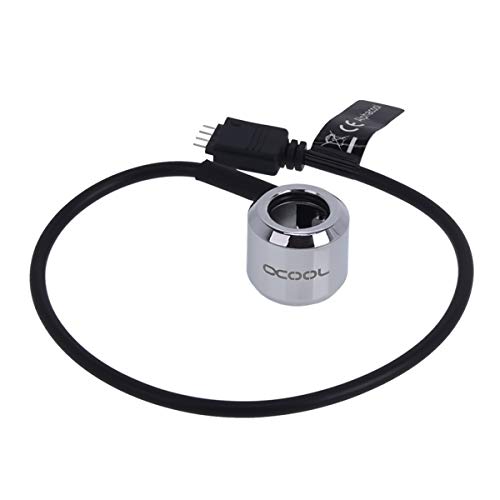 Image of Alphacool Aurora RBG LED Ring 13mm HardTube - Chrome