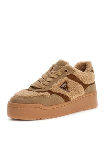 GUESS Miram 10 baskets basses pour femme en cuir synthétique blanc
