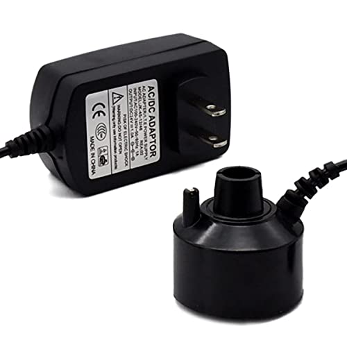 Mist Maker, Mini 400mL/H Indoor Ultrasonic Fountain Mister Foggers Air Humidifier Fountain Atomizer for Pond Rockery Fish Tank Vase Birdbath and Holidays Decoration (Plastic no light 4.5 head)