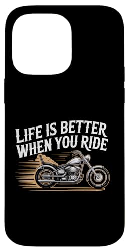 Life Is Better When You Ride �I�[�g�o�C�A�p���� �o�C�J�[���� �X�}�z�P�[�X iPhone 14 Pro Max �p