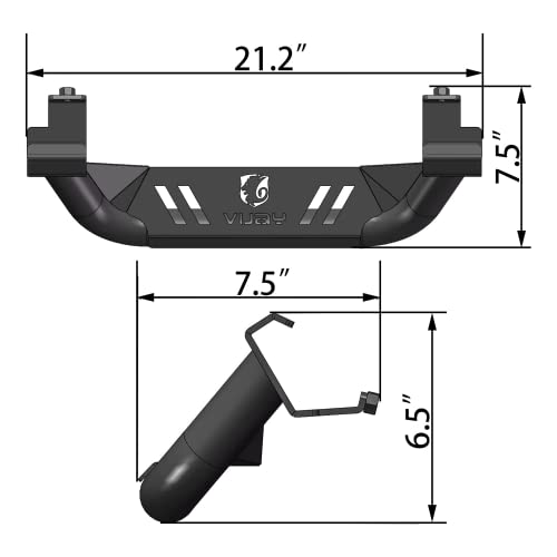 Barras Laterales de Acero Texturizado Negro para Ford Bronco miniatura 3