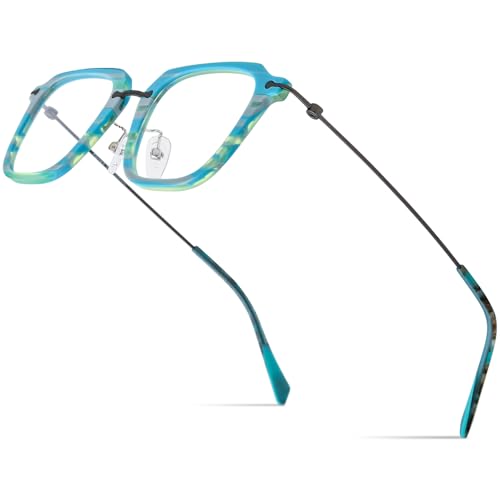 Image of FONEX Acetate Titanium Glasses Frame Men 2024 New Square Eyeglasses Spectacles Eyewear F85843