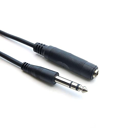 (100 Pack) Cable estéreo 1/4" macho/hembra 50 pies