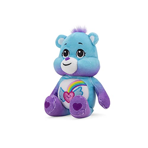 Care Bears 22 cm Dream Bright Bear Soft Toy with Sequins, Adorable Plush Toy for Children