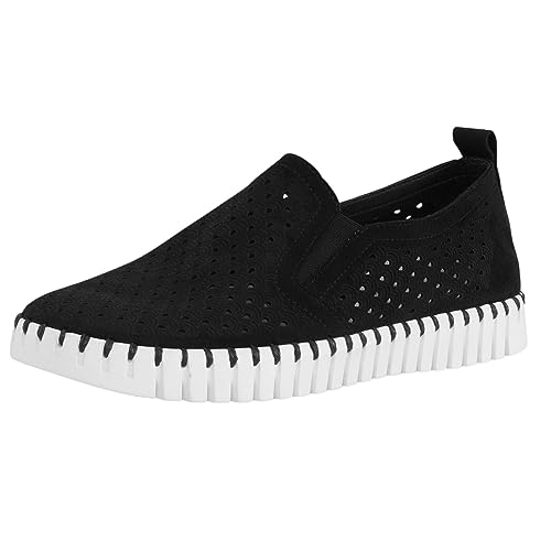 Image of Ilse Jacobsen HORNBAEK Women's Tulip Slip-On Flat | Elastic Side Panels | Lightweight Flexible Comfort.