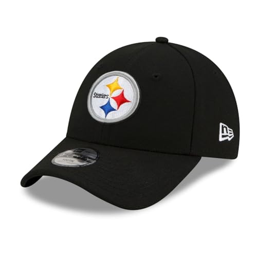 New Era Pittsburgh Steelers NFL The League Black 9Forty Adjustable Cap for Kids, Pittsburgh Steelers #34860, 6-12 Years