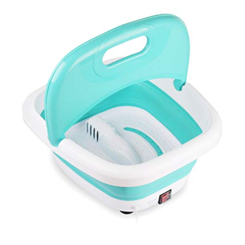 Heated Foot SPA Bath Tub - Collapsible Pedicure Jacuzzi Massager with Electric Heating