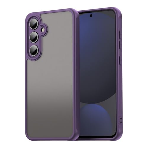 Coque rigide Samsung S24 FE 5G violette pour protéger des chutes