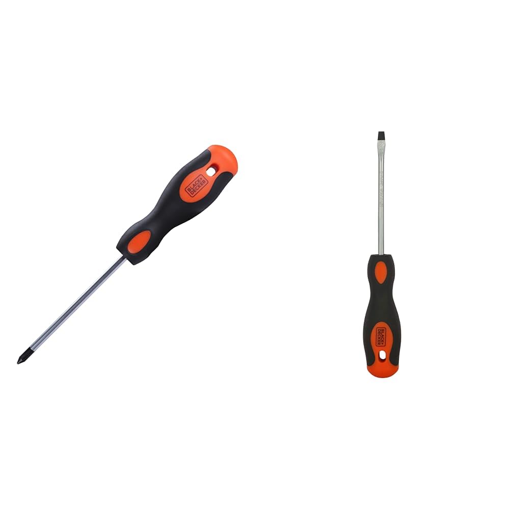 BLACK+DECKER BDHT62296 Steel Screwdriver-PH1x100mm (Orange)