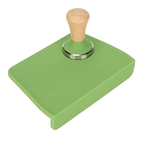 Tapis de bourrage de café de précision en silicone et bois véritable - 6