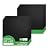 STICKGOO Black Drop Ceiling Tiles 2ft x 2ft, Waterproof PVC Ceiling Panels, Fire Resistant and Washable Smooth Ceilings Decor Coverings 24 x 24in - 12 Pack Cover 48 Sq. Ft