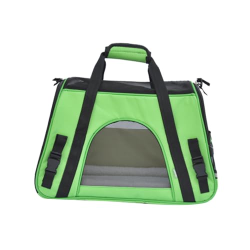 HAPINARY 1 Pc Bolsa De Viaje para Gatos Campamento De Perros Caja Jaula Auto Mochila para Gatos Expandible Verter Transportador Portador De La del Gato Transportistas Green