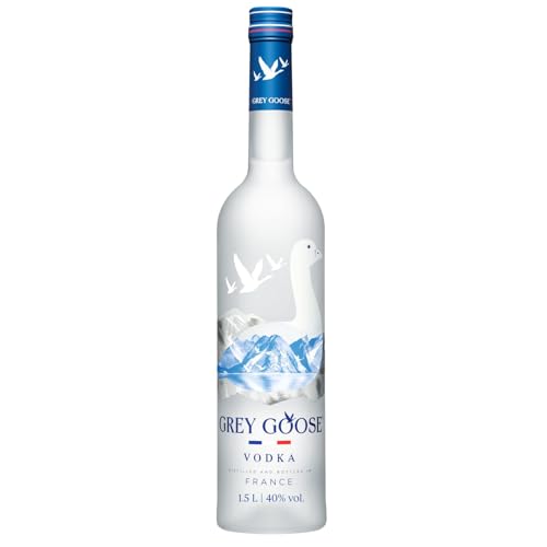 GREY GOOSE Premium-Vodka aus Frankreich 40% Vol. 150cl / 1 5l mit 100% französischem Weizen und natürlichem Quellwasser