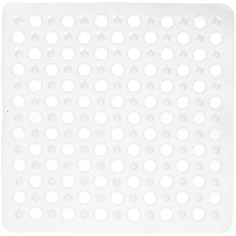 Steexu Anti Slip Bath Mat - Square Shower Mat Non Slip Anti Mould - Firm Grip Rubber Bath Mat Non Slip for Standing Shower and Bath Tub (Clear) Cover