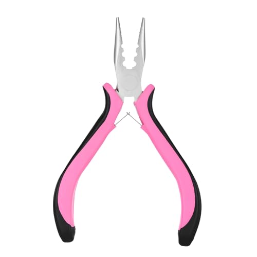 Apojgitn Hair Extension Pliers Tools Kit - Mini Pliers for K Tips Tinsel Hair Extensions Feathers Tape in Extension Remover Bellami Wig Installation & Pull Through Tool