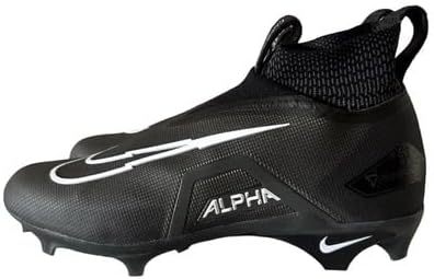 Nike Alpha Menace Elite 3 P Mid Men's Football Cleats Black White Grey DM1792-004 Size 9.5 Medium US - Image 3