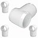FORMUFIT F001STE-WH-4 Slip Tee PVC Fitting, Furniture Grade, 1" Size, White (Pack of 4)
