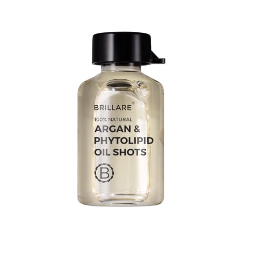 Image of Brillare 30% Argan Oil Shots for Dry, Frizzy Hair with 2% Phytolipids | Get Smoother, Manageable Hair in 15 Days | 100% Improvement Scalp Hydration