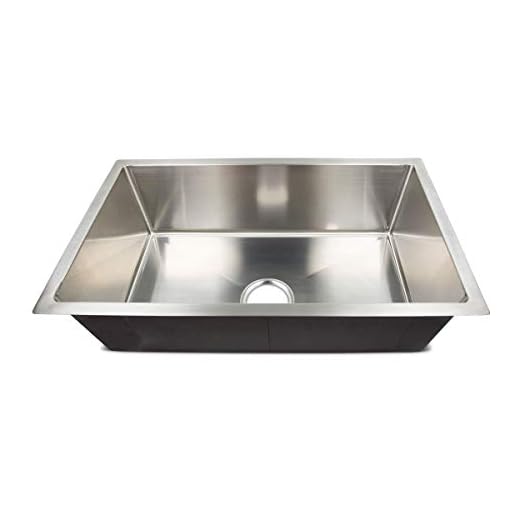 Lippert Better Bath - 385313 Single Square Sink - 27" x 16" x 7" (Stainless Steel)