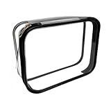 Estojo Box Transparente com Zíper, Design Resistente, Amplo Espaço para Organização, Visual Clean, Preto (Preto)