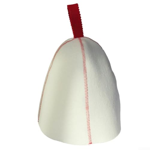 YJDOORPLAY Sauna Hat for Men And Women, Wool Felt Steam Room Cap, Heat Resistant And Stylish, Sauna Accessories for Bath House And Spa (Red)