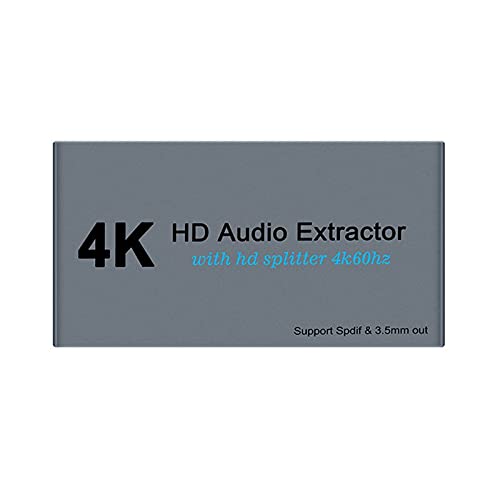 4K Splitter One In Two Out AUX Extractor In 3 5 mm Stereo Converter Adapter Spielkabel Ethernet Cover