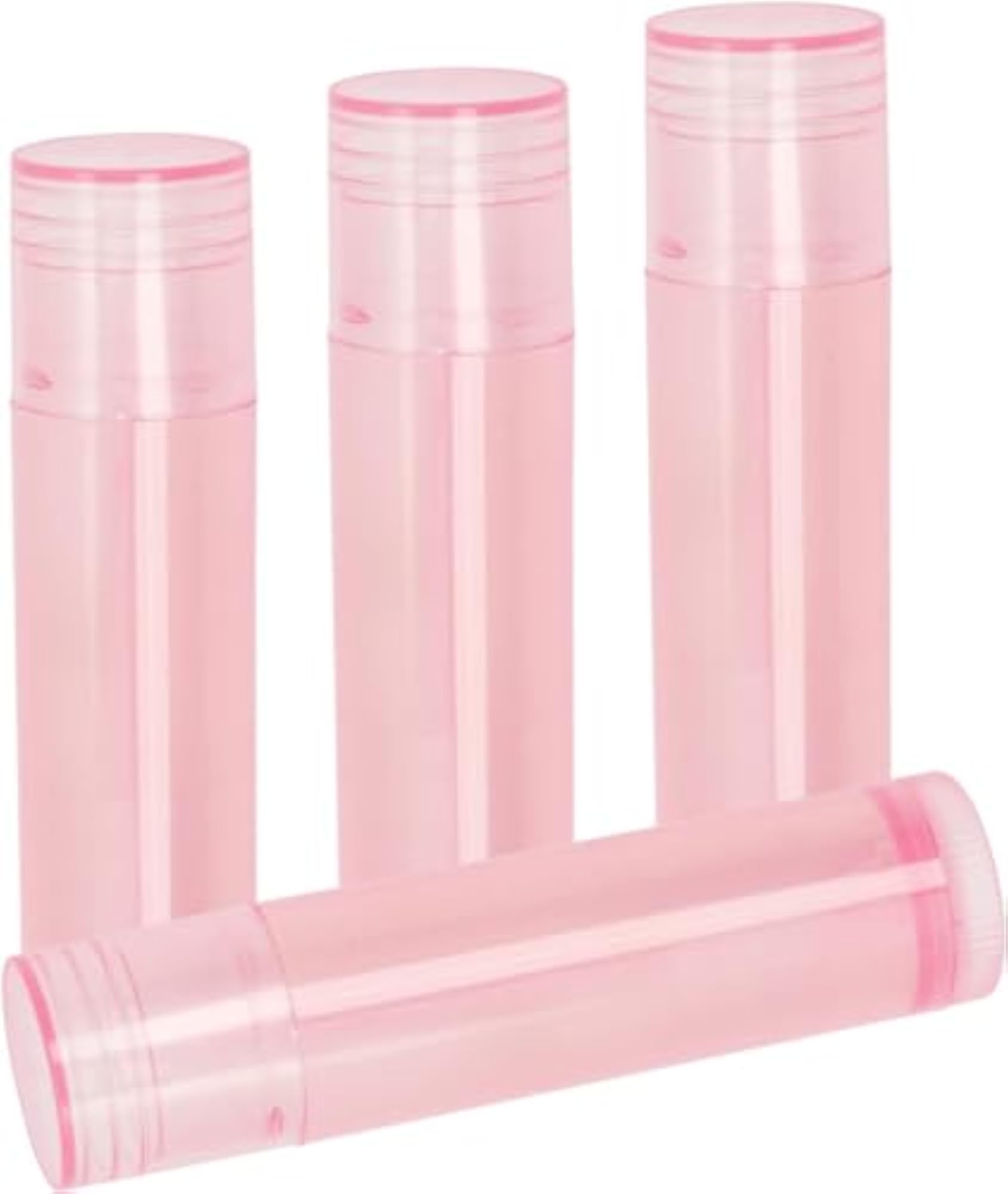 12pcs Light Pink Cosmetics Jar Container for Lip Balm and Essential Oils