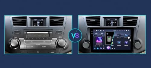 Radio coche 2 DIN con 4G+64G, pantalla fluida y Android Auto inalámbrico para Highlander 2
