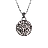 Genérico collar hombre.Colgante de monedas de oro colgante de payaso de circo gótico retro Hip Hop Rock para fiestas para la fiesta Regalo