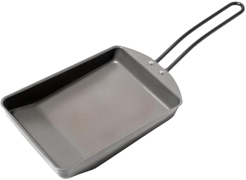 アーネスト 【日本製】 卵焼き フライパン IH 鉄 15*22.5cm (鉄なのに焦げ付きにくい/軽量/卵をまとめやすい傾斜/空焚き不要/頑丈/高温調理) 玉子焼き器 (ナノエンボス 玉子焼き パン) 大手飲食店愛用ブランド A-78034