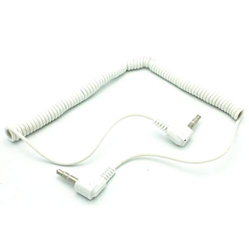 Cable auxiliar de audio Jack 3.5mm blanco miniatura 7