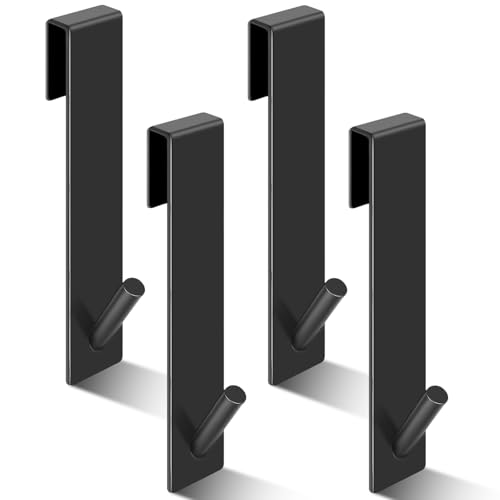 4 Pièces Crochets Serviette avec Couches Mousse, 17.8cm Crochet Douche Sans Perçage, Crochets Suspension pour Salle Bain, Accroche Acier Inoxydable pour...