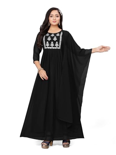 Image of Women's Georgette Fabric Kurti with Dupatta for Any Occassion | Kurti Set for Women