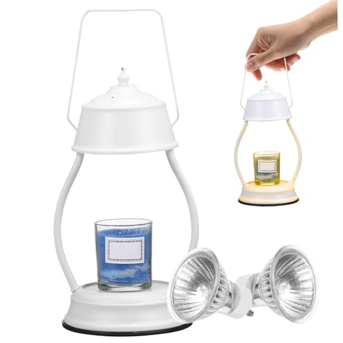 IMIKEYA Aromatherapy Melting Wax Lamp Candle Lamp Candle Warmer Lamp Dimmable Candle Melter Lamp Candle Warmer Bulb Lamp Warmer with Candle Timer Candles Wrought Iron Metal Desk Lamp