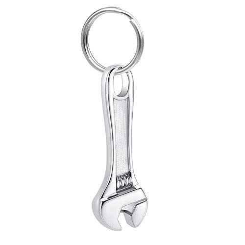 Pendentif clé à molette pour cendres collier urne funéraire acier inox