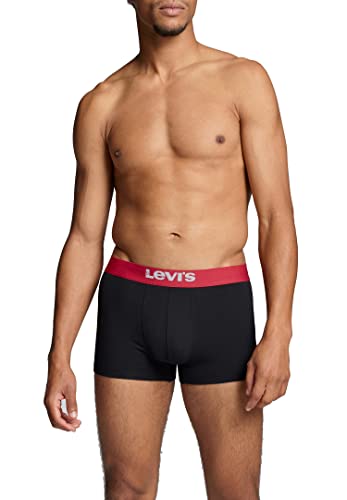 Levi's Herren Trunk Underwear, Black/Red, XL – Ansicht 2