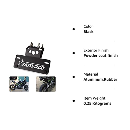 Motorcycle Fender Eliminator License Plate Mount Holder Fit Compatible With Kawasaki Z900 2017 2018 2019 2020 2021 2022 #TOP7
