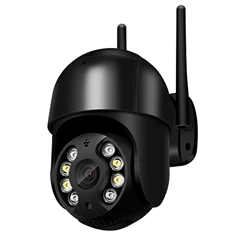 Anksono 1080P Camara Vigilancia WiFi Exterior, Cámara IP Vigilancia Domicilio con Detección de Movimiento, Seguimiento Automático, Visión Nocturna, Audio Bidireccional, Grabación Continua, IP66