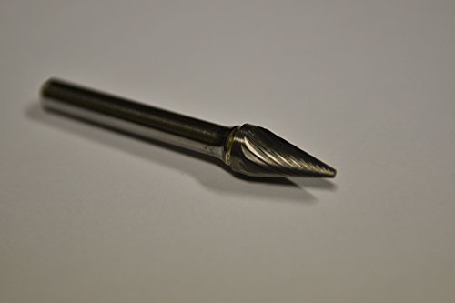 Fresa Carburo SM-4 de Corte Simple 3/8" x 5/8" con Mango 1/4" miniatura 5