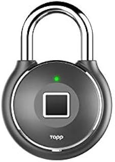 Tapplock one+ Fingerprint Bluetooth Biometric Keyless Smart Padlock (Gun Metal)
