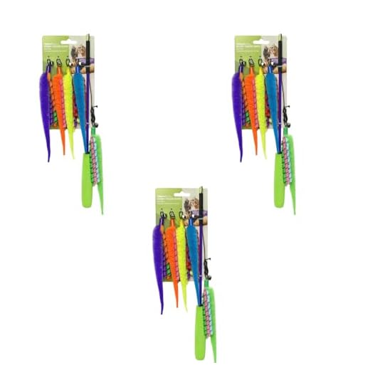 Worm Teaser Wand - Fishes for Feline Fun