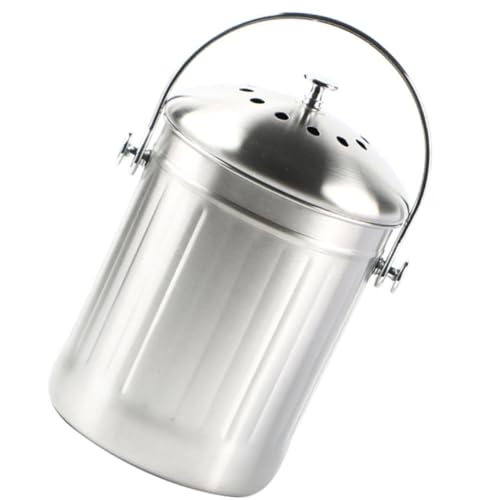 Contenedor de compostaje portátil de cocina con tapa hermética 2