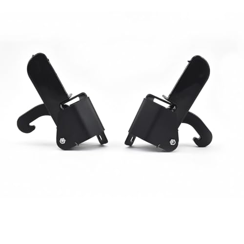 Generic Hood Latch Hook (1Pair) for Freightliner FLC, FLX, Cascadia,Replaces 1712711000, A17-15370-000, 1712711001, A17-15370-00, black