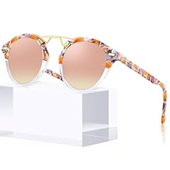 8-5. Pink White Tortoise Frame Pink Mirrored