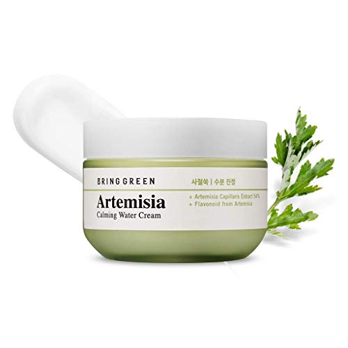 BRING GREEN Artemisia Calming Water Cream 75ml - Redness Relief Skin Soothing & Cooling Moisturizing Facial Gel Cream for Senstivie & Oily Skin