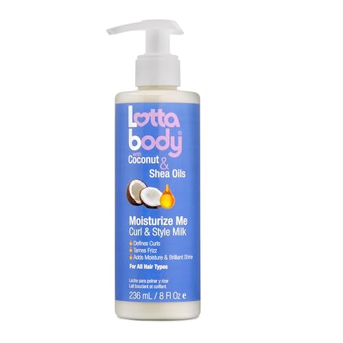 Lotta Body, Coconut Oil and Shea Moisturize Me Curl & Style Milk, Defines Curls, Anti Frizz, Adds...