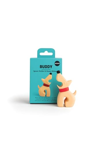 OTOTO Buddy Dog Kitchen Spoon Holder - Cooking Spoon Rest for Kitchen Counter - Spatula, Ladle Holder,