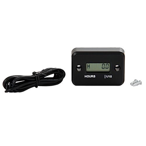 Induktiver StundenzäHler Wasserdichter BetriebsstundenzäHler FüR Dirt Quad Bike ATV Motorrad Schneemobil Motocross Pit Bike RasenmäHer Traktor LKW Trucklift