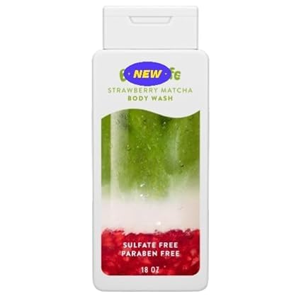 Natiive Body Wash Strawberry Matcha Limited Edition Sulfate Free Gentle Cleanser for Women Men Moisturizing 18 fl oz