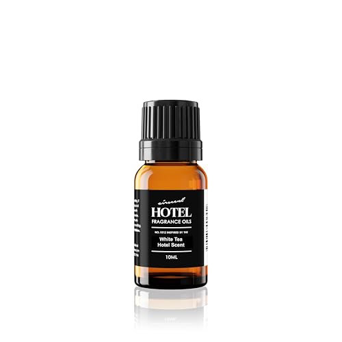 AirScent Hotel Diffuser Oil No. 1012 Inspired by The White Tea Hotel Scent - Premium Fragrance Oil for Ultrasonic and Waterless Diffusers and Crafting - 10 mL, 0.34 fl oz Glass Dropper Bottle